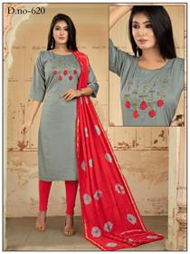 Kurti for women pant with dupatta/s.fashion chanderi silk,fancy,designer,party wear