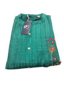 Party wear kurti for women zyanna/skoda/kurti/153/20-21 chanderi silk designer kurti