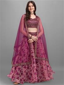 Lehenga for women semi-stitched dress choli with dupatta,fancy,designer,party wear (m)