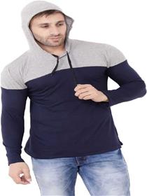 T-shirt for men solid men round neck t-shirt(blue)