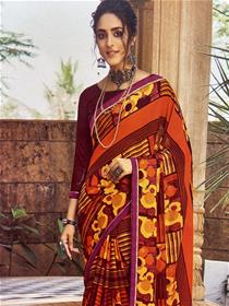 Saree for women simona designer,fancy,printed simple saree