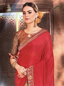 Saree for women munakka plain fancy saree