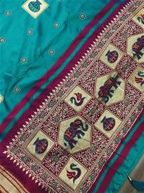 Silk saree for women digital border,fancy saree