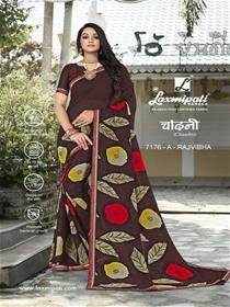 7176 chandani saree  georgette border base,printed,simple designer,fancy & party wear saree