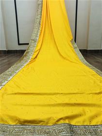 Saree for women mix work 617/border base art-silk,simple designer,