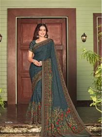 82028 suhani  saree georgette border base,fancy,simple designer & party wear printed saree