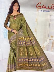 Cotton saree for women bright gauri