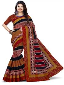 Printed daily wear pure cotton saree,fancy,simple designer,party wear (f)