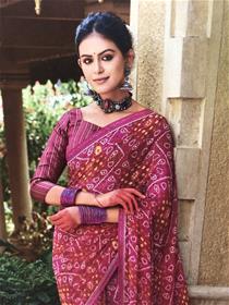Chundri saree for women nazare printed saree