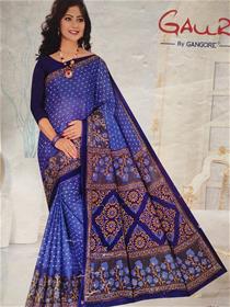Cotton saree for women bright gauri printed saree