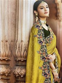 Women designer najakat silk saree