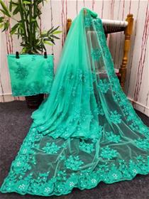 Embroidered bollywood net saree ,fancy,designer,party wear (f)