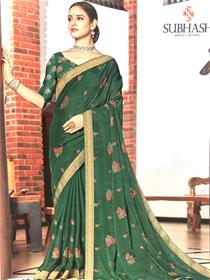 Chiffon saree for women 16452 work saree