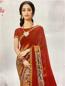 Synthetic saree for women 5502