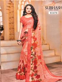 Saree for women 81474 subhash simple designer fancy saree
