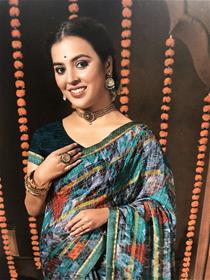 Chiffon saree for women gatepass printed saree