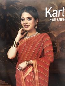 Chiffon saree for women kartoos printed saree