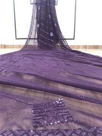 Party wear saree for women yasmeen sequins georgette saree