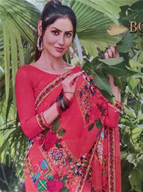 Saree for women bollywood jagdamba printed saree