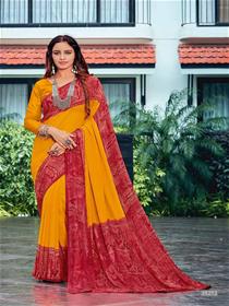 35272 florence saree border base,fancy,simple designer & party wear printed saree