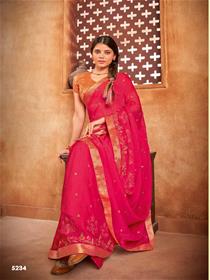 Party wear saree for women 5234