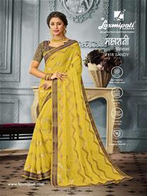 Saree for women 7118 maharani designer party wear thread work saree