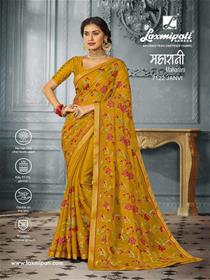 Saree for women 7122 maharani designer party wear thread work saree