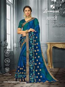 Saree for women 7121 maharani designer party wear thread work saree