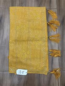 Party wear saree for women 256-a sequin work saree Mustard