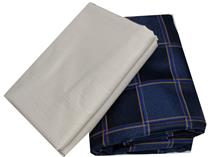 Men combo of unstitched poly cotton plain shirt & trouser (a)