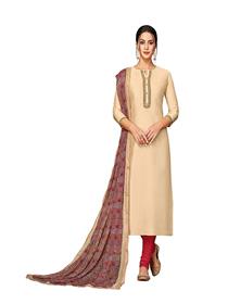 Salwar suit for women unstitched chanderi salwar suit dupatta