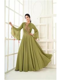 Gown for women georgette stitched anarkali gown  (f)