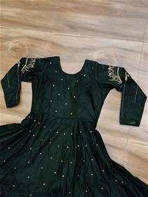 Gown for women 9441 chanderi silk  jari work,simple designer,fancy,party wear