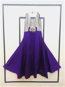 Gown for women mf:03 chanderi silk,simple designer,party wear