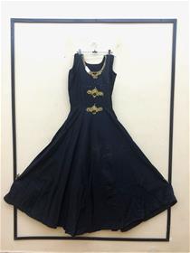 Gown for women 1028 chanderi silk simple designer,fancy,party wear jari work