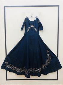 Gown for women 9375:07 chiffon simple designer ,fancy,party wear