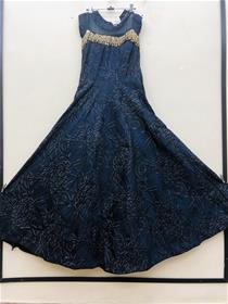 Gown for women 6307:02 chanderi silk,simple designer,fancy,party wear