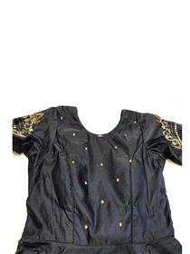 9411 gown chanderi silk,simple  designer,fancy,party wear with jari work gown