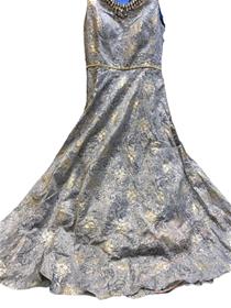 Gown for women gp-1148 chanderi silk stone work,simple designer,fancy,party wear