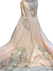 Ssv/2021-22/07/gown ,net,simple designer,fancy,party wear with mirror work gown