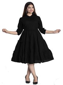 One piece dress for women ng fashion solid plain(a