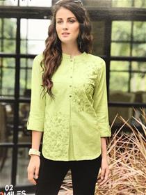 Top for women emma 100 miles top cotton designer,thread work,party wear,fancy to