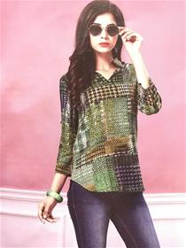 Top for women happy jadu printed simple ,party wear ,designer,fancy cotton top