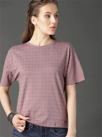 Tops for women printed round neck t-shirt (my)