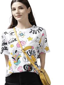 T-shirt for women cotton all over print (a)